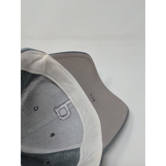Boys Youth Strapback Hat Embroidered P Gray Port Authority Cap - Picture 9 of 11